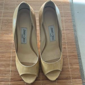 Jimmy Choo great deal. Has some marks and scuffs . Great project shoes.